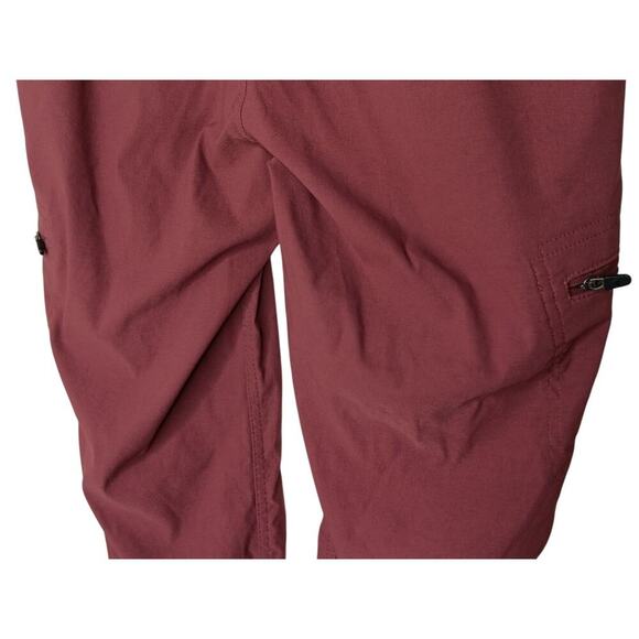 Eddie Bauer First Ascent Women’s Outdoor Hiking Pants Size 6 Burgundy Nylon Span - Picture 10 of 16